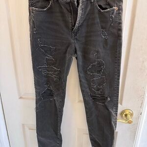 Distressed black Men Jeans